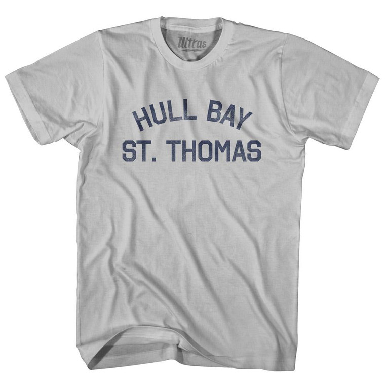 U.S. Virgin Islands Hull Bay, U.S. Virgin Islands, St. Thomas Adult Cotton Vintage T-Shirt - Cool Grey