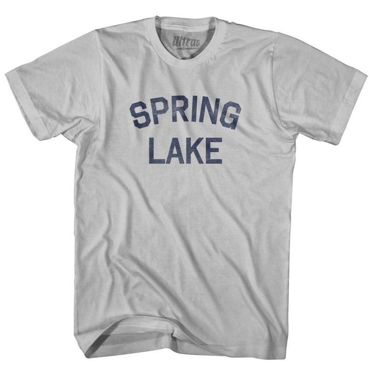 New Jersey Spring Lake Adult Cotton Vintage T-Shirt - Cool Grey