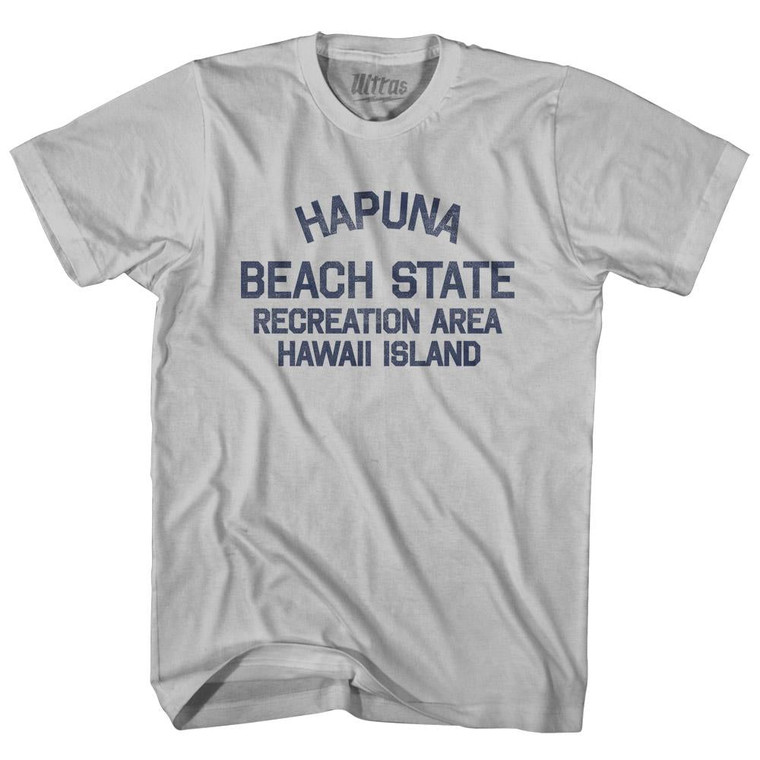 Hawaii Hapuna Beach State Recreation Area Hawaii Island Adult Cotton Vintage T-Shirt - Cool Grey