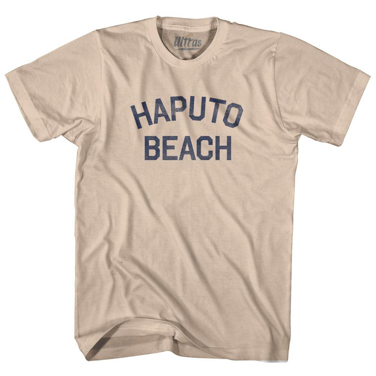 Guam Haputo Beach Adult Cotton Vintage T-Shirt - Creme