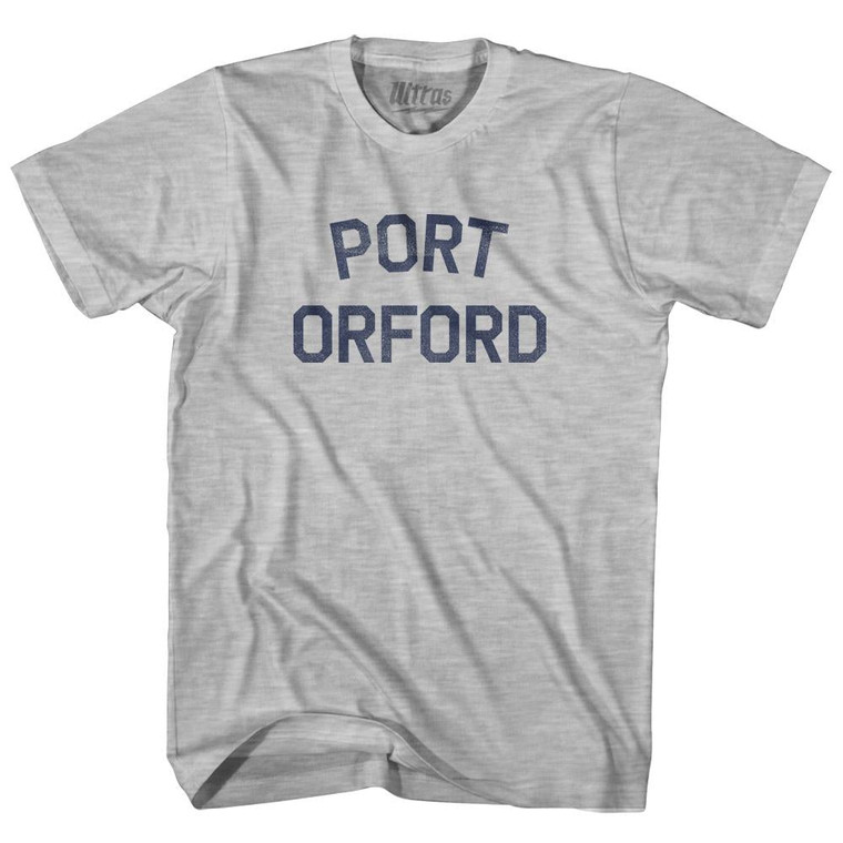 Oregon Port Orford Adult Cotton Vintage T-Shirt - Grey Heather