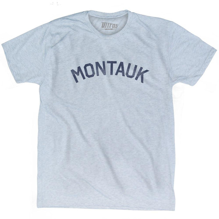 New York Montauk Adult Tri-Blend Vintage T-Shirt - Athletic White