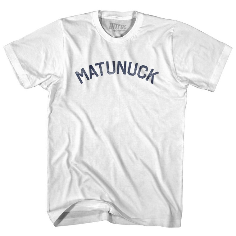 Rhode Island Matunuck Adult Cotton Vintage T-shirt - White