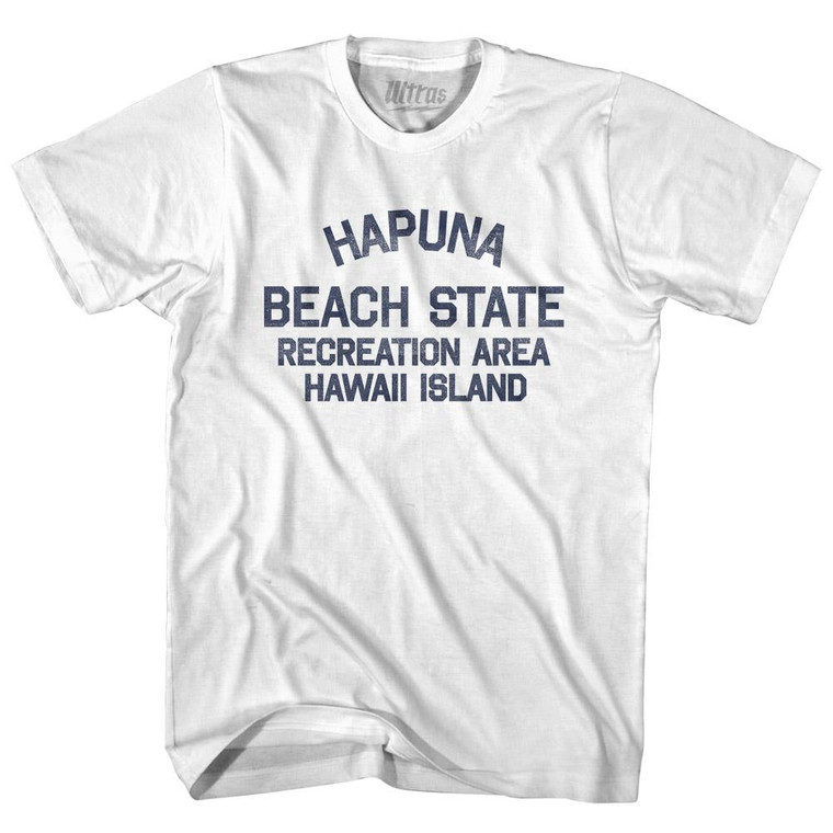 Hawaii Hapuna Beach State Recreation Area Hawaii Island Adult Cotton Vintage T-shirt - White