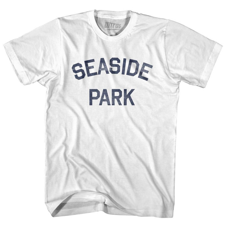 New Jersey Seaside Park Adult Cotton Vintage T-shirt - White