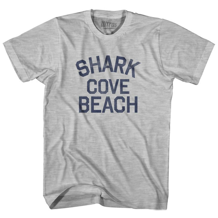 Guam Shark Cove Beach Adult Cotton Vintage T-Shirt - Grey Heather