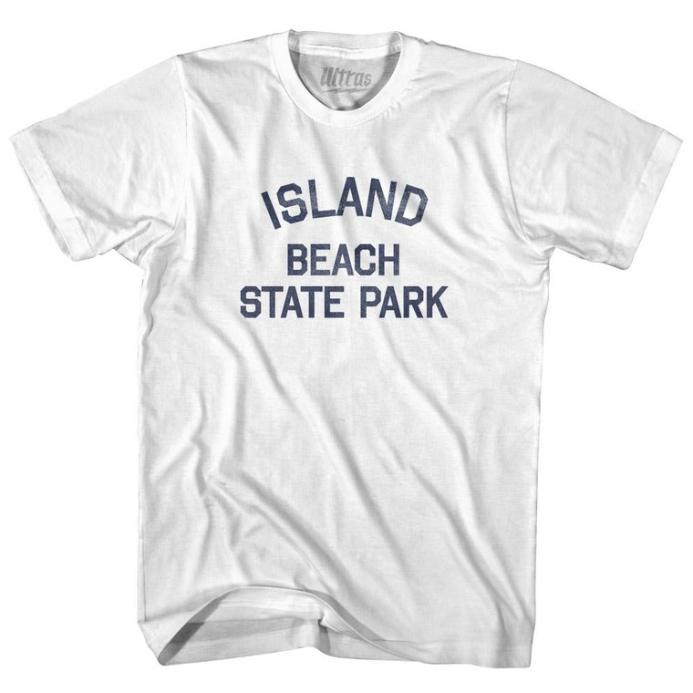 New Jersey Island Beach State Park Womens Cotton Junior Cut Vintage T-shirt - White
