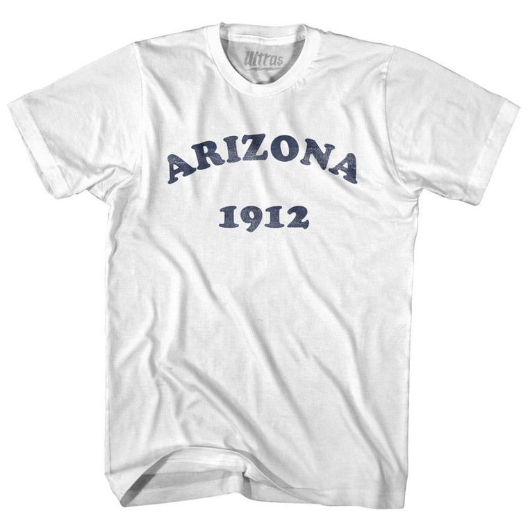 Arizona State 1912 Womens Cotton Junior Cut Vintage T-shirt - White