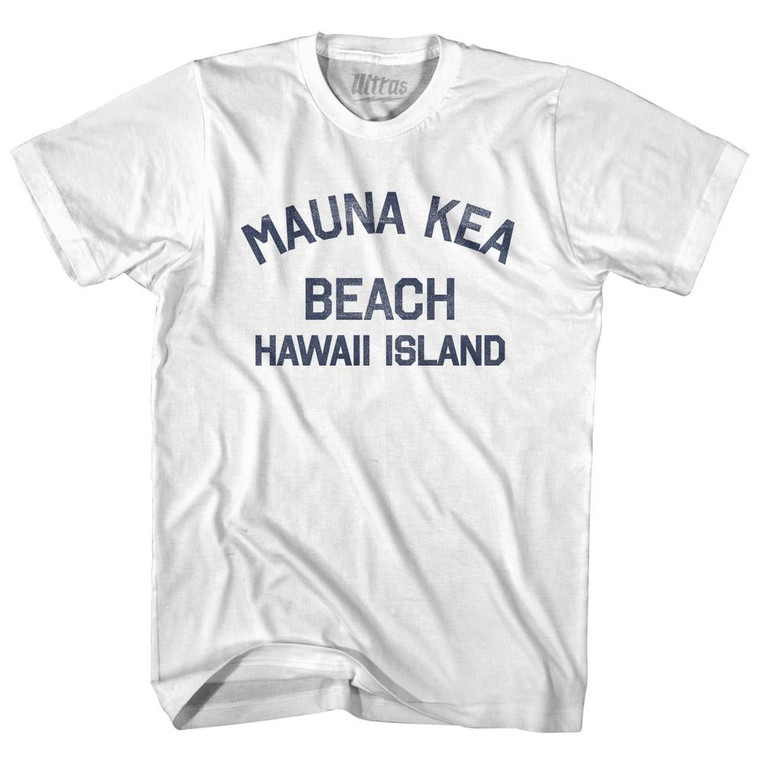 Hawaii Mauna Kea Beach Hawaii Island Womens Cotton Junior Cut Vintage T-shirt - White