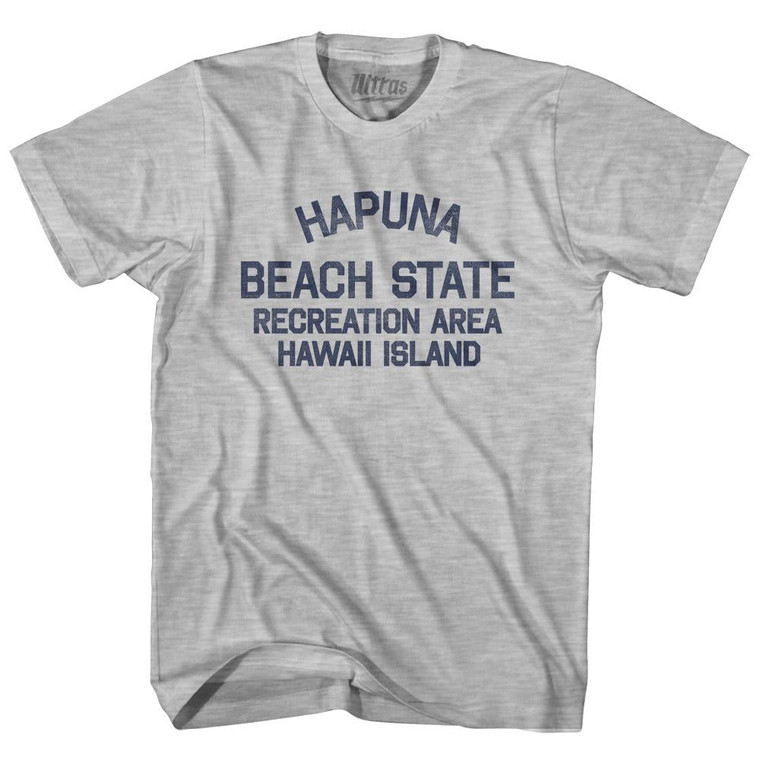 Hawaii Hapuna Beach State Recreation Area Hawaii Island Womens Cotton Junior Cut Vintage T-Shirt - Grey Heather