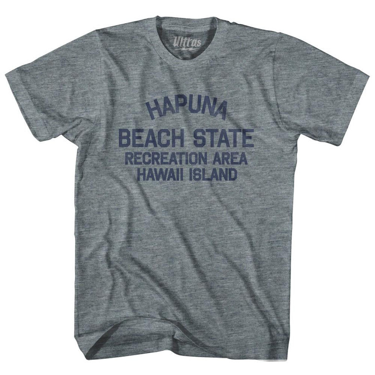 Hawaii Hapuna Beach State Recreation Area Hawaii Island Womens Tri-Blend Junior Cut Vintage T-shirt - Athletic Grey