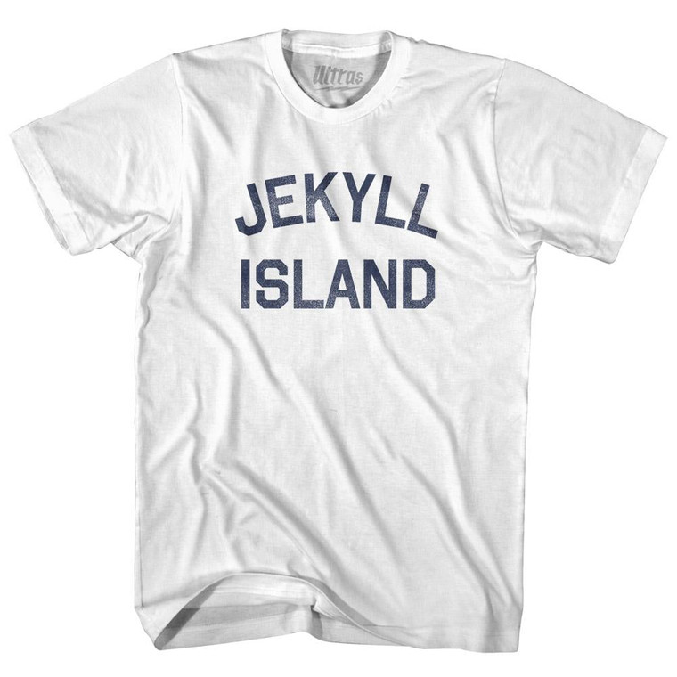 Georgia Jekyll Island Adult Cotton Vintage T-shirt - White