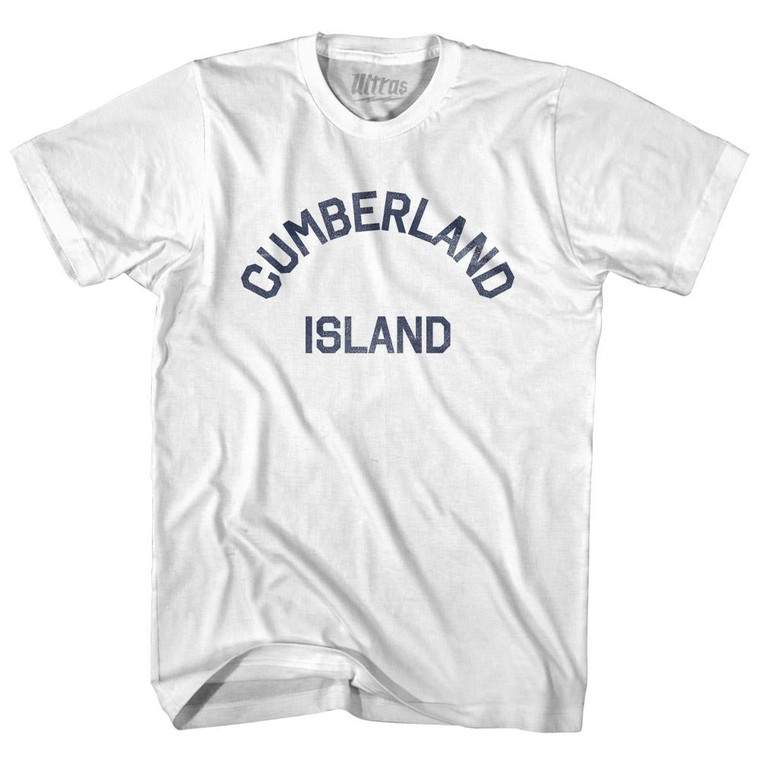 Georgia Cumberland Island Adult Cotton Vintage T-shirt - White