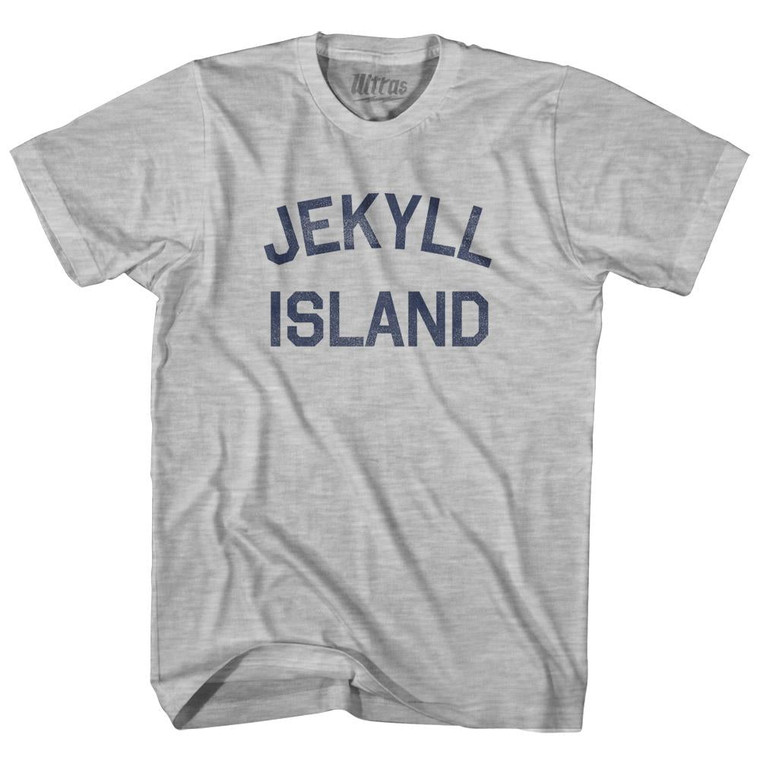Georgia Jekyll Island Adult Cotton Vintage T-Shirt - Grey Heather