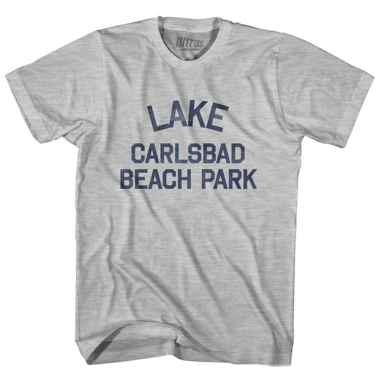 New Mexico Lake Carlsbad Beach Park Youth Cotton Vintage T-Shirt - Grey Heather