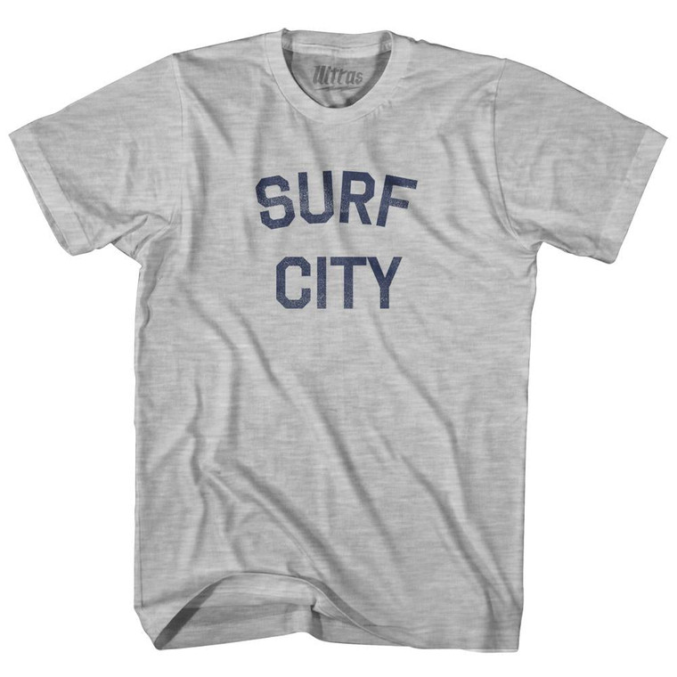 New Jersey Surf City Youth Cotton Vintage T-Shirt - Grey Heather