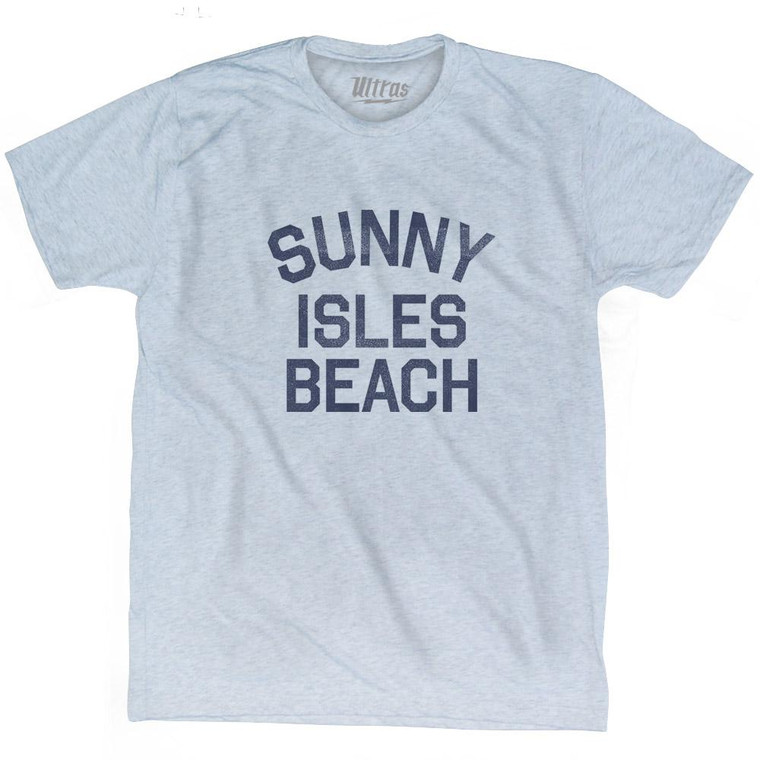 Florida Sunny Isles Beach Adult Tri-Blend Vintage T-Shirt - Athletic White