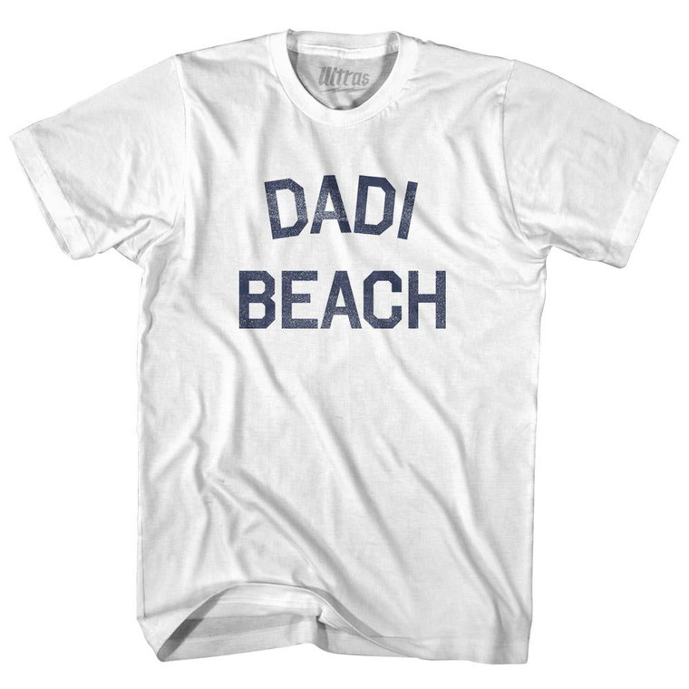 Guam Dadi Beach Youth Cotton Vintage T-shirt - White