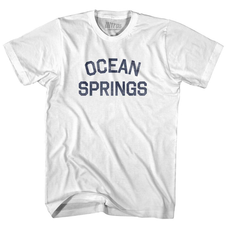 Mississippi Ocean Springs Youth Cotton Vintage T-shirt - White