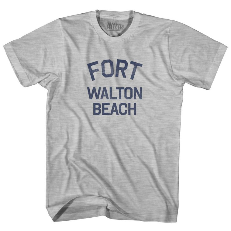 Florida Fort Walton Beach Youth Cotton Vintage T-Shirt - Grey Heather