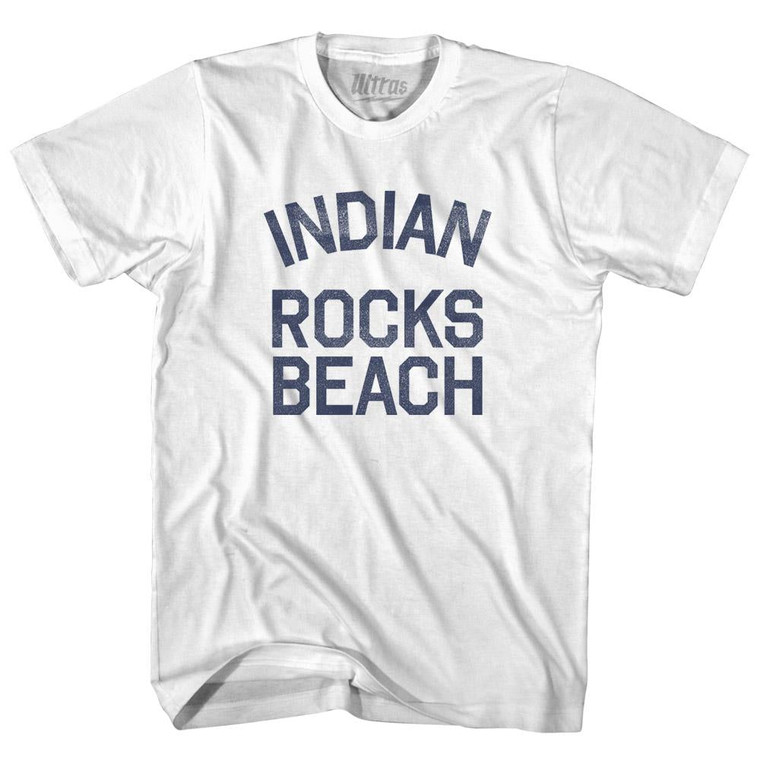 Florida Indian Rocks Beach Womens Cotton Junior Cut Vintage T-shirt - White