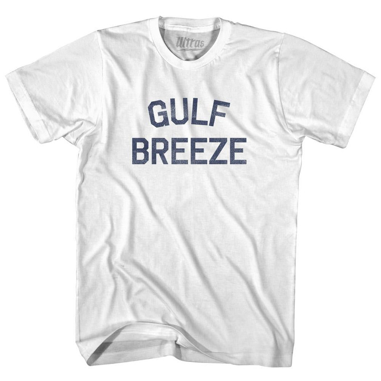 Florida Gulf Breeze Adult Cotton Vintage T-shirt - White