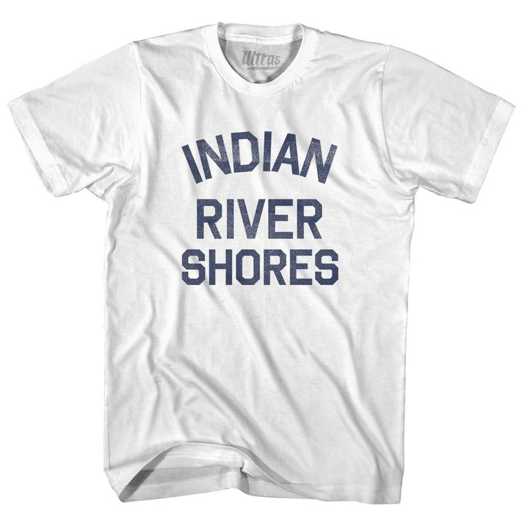 Florida Indian River Shores Womens Cotton Junior Cut Vintage T-shirt - White