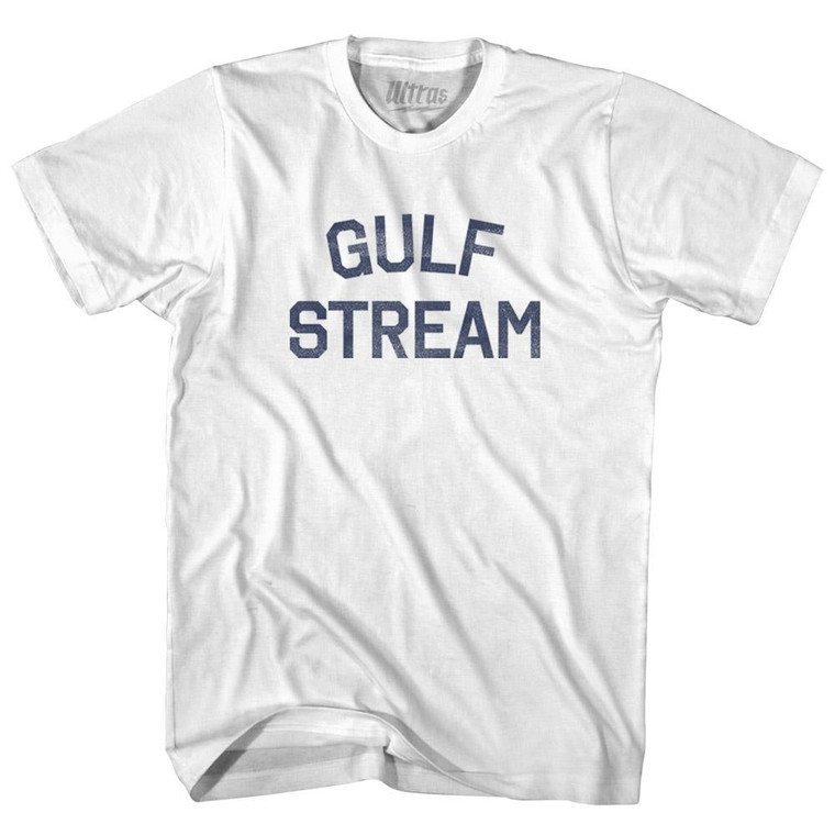 Florida Gulf Stream Adult Cotton Vintage T-shirt - White