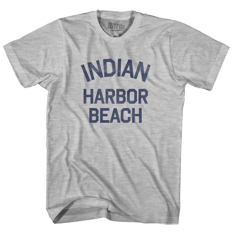 Florida Indian Harbour Beach Womens Cotton Junior Cut Vintage T-Shirt - Grey Heather