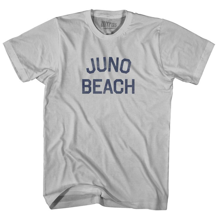 Florida Juno Beach Adult Cotton Vintage T-Shirt - Cool Grey