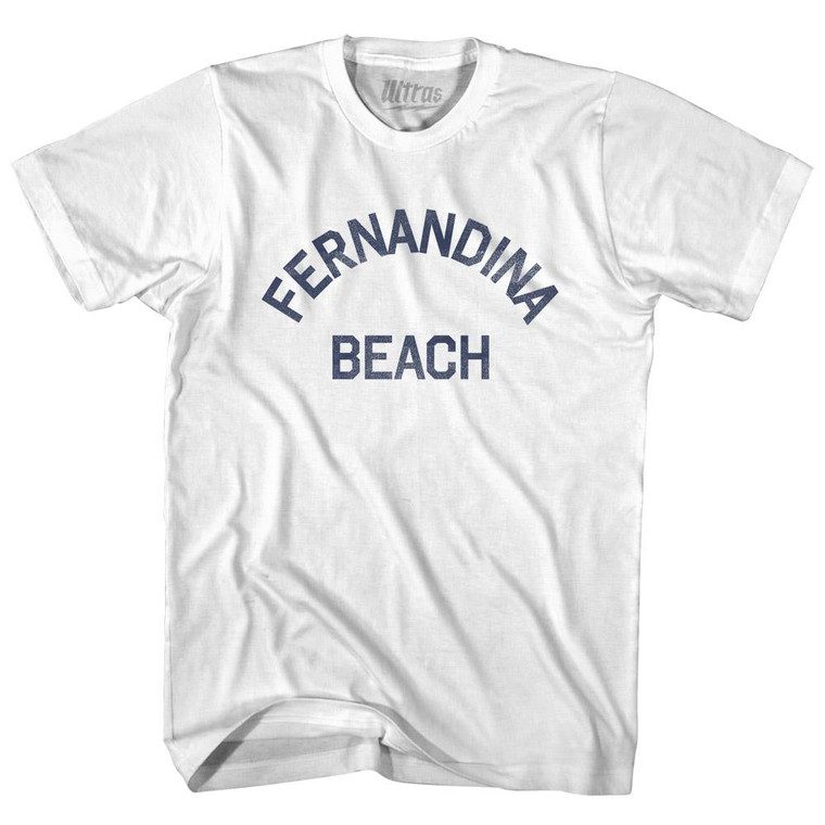 Florida Fernandina Beach Youth Cotton Vintage T-shirt - White