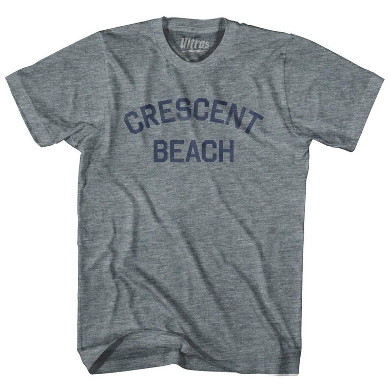 Florida Crescent Beach Youth Tri-Blend Vintage T-shirt - Athletic Grey