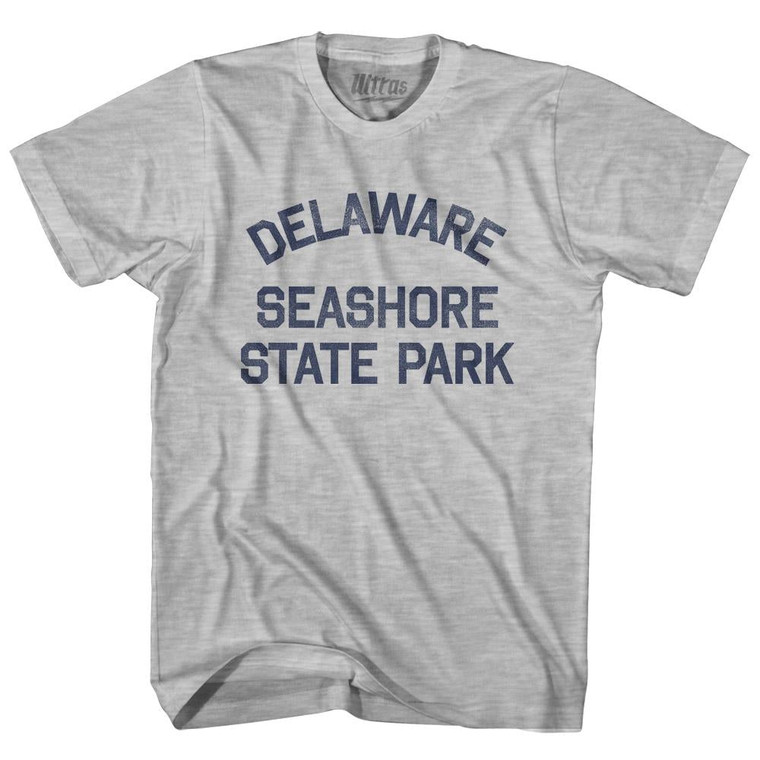Delaware Delaware Seashore State Park Adult Cotton Vintage T-Shirt - Grey Heather