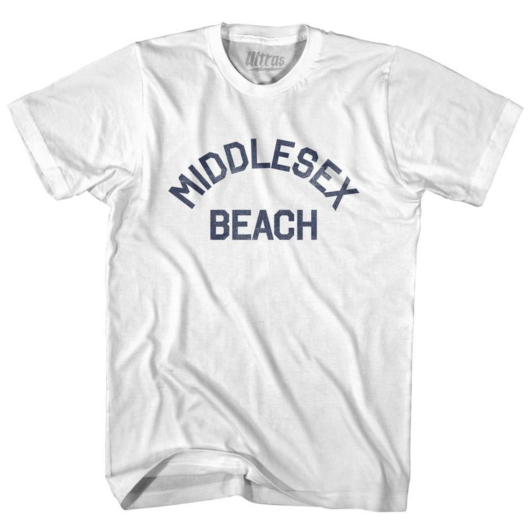 Delaware Middlesex Beach Youth Cotton Vintage T-shirt - White