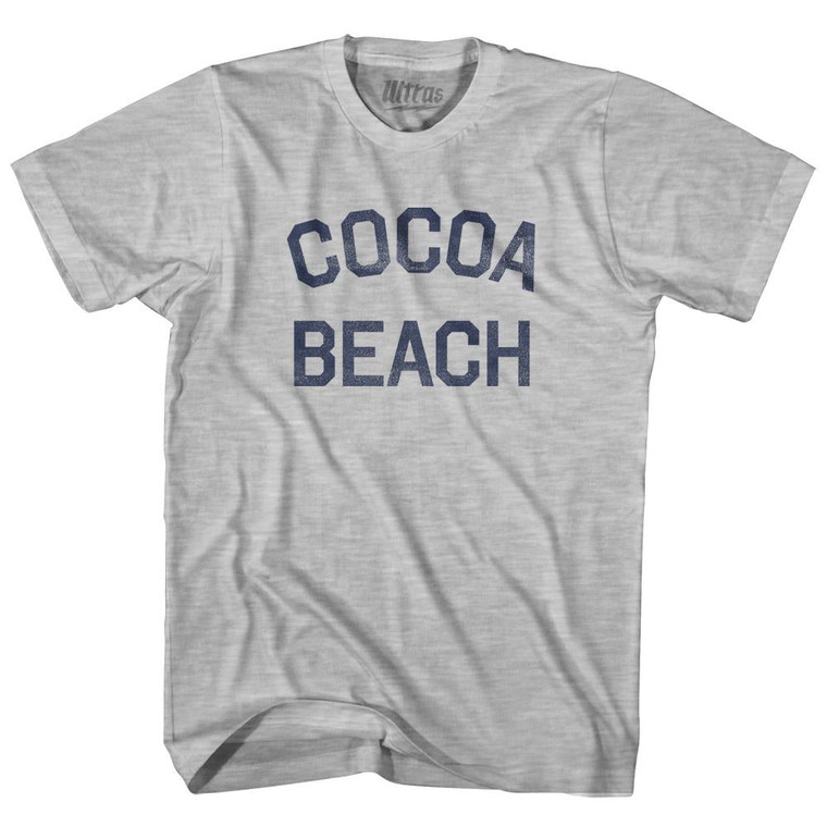 Florida Cocoa Beach Womens Cotton Junior Cut Vintage T-Shirt - Grey Heather