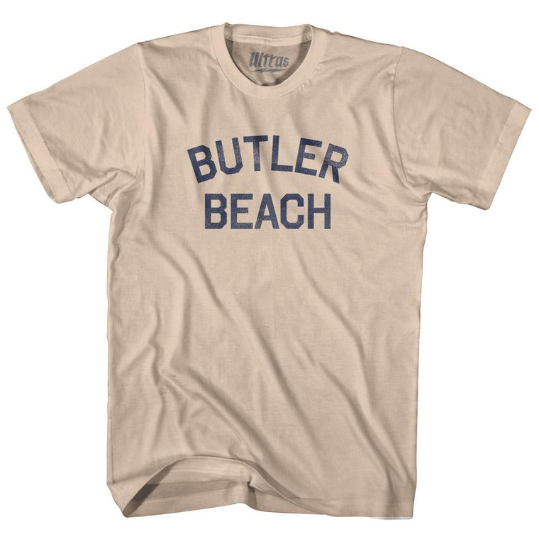 Florida Butler Beach Adult Cotton Vintage T-Shirt - Creme