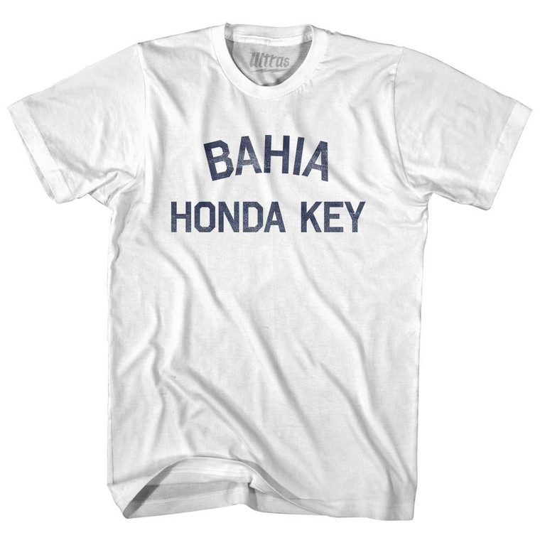 Florida Bahia Honda Key Adult Cotton Vintage T-shirt - White