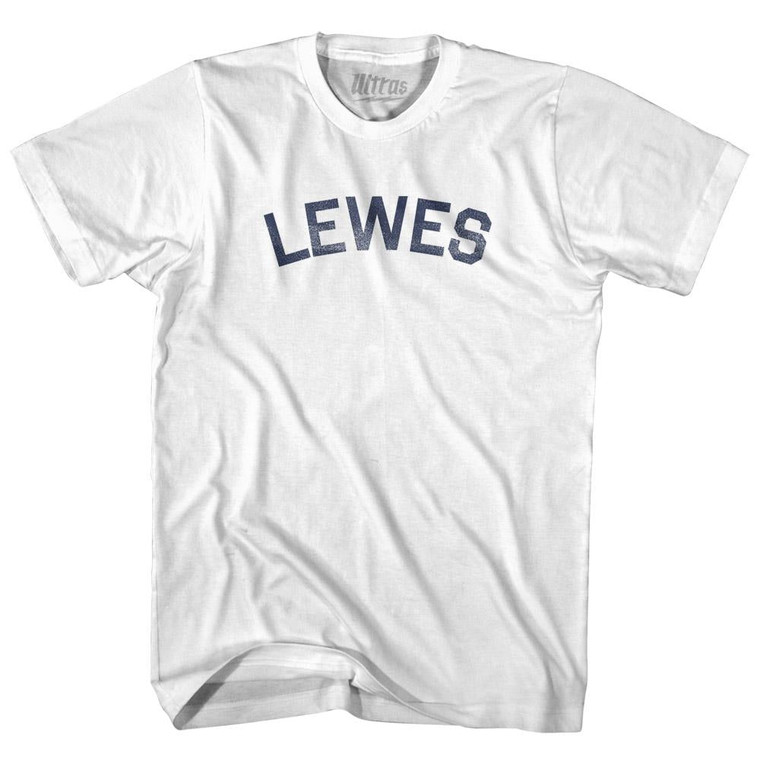 Delaware Lewes Womens Cotton Junior Cut Vintage T-shirt - White