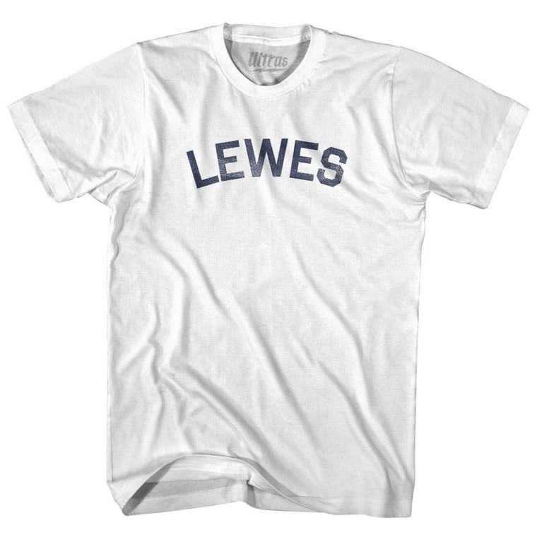 Delaware Lewes Adult Cotton Vintage T-shirt - White