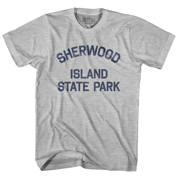 Connecticut Sherwood Island State Park Womens Cotton Junior Cut Vintage T-Shirt - Grey Heather