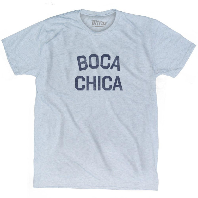 Florida Boca Chica Adult Tri-Blend Vintage T-Shirt - Athletic White