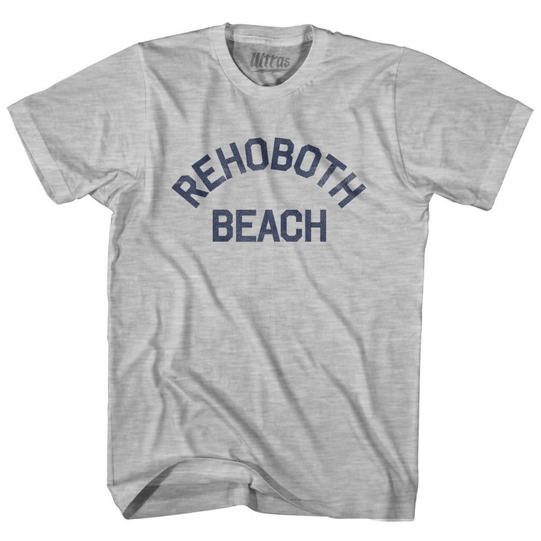 Delaware Rehoboth Beach Adult Cotton Vintage T-Shirt - Grey Heather