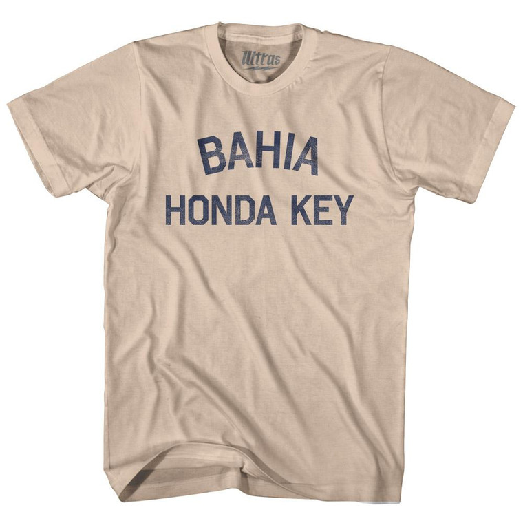 Florida Bahia Honda Key Adult Cotton Vintage T-Shirt - Creme