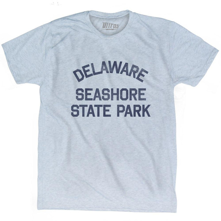 Delaware Delaware Seashore State Park Adult Tri-Blend Vintage T-Shirt - Athletic White