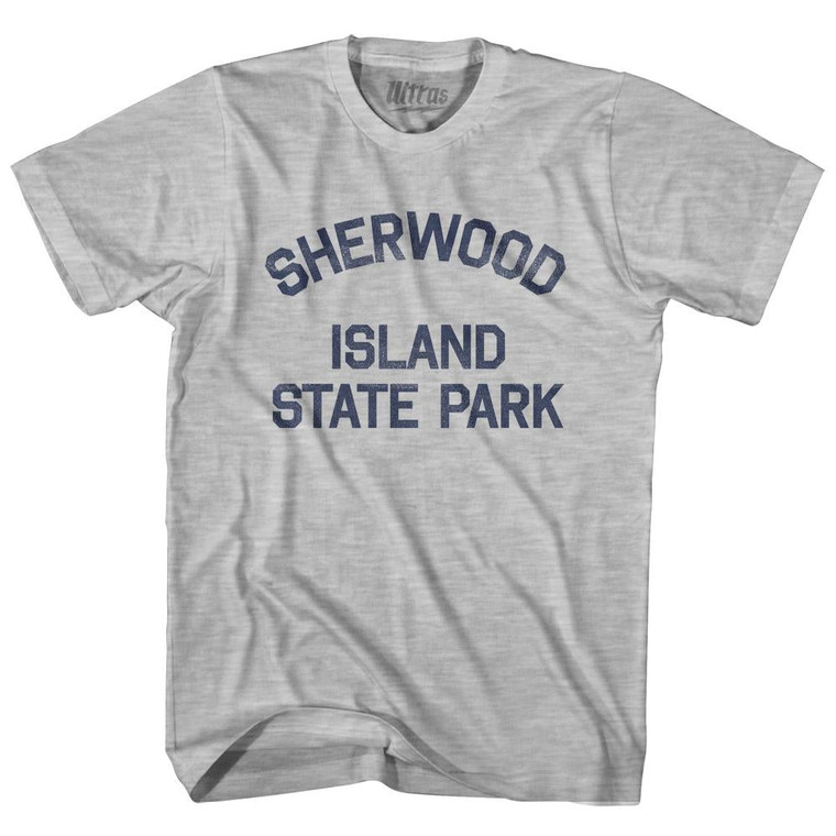 Connecticut Sherwood Island State Park Youth Cotton Vintage T-Shirt - Grey Heather