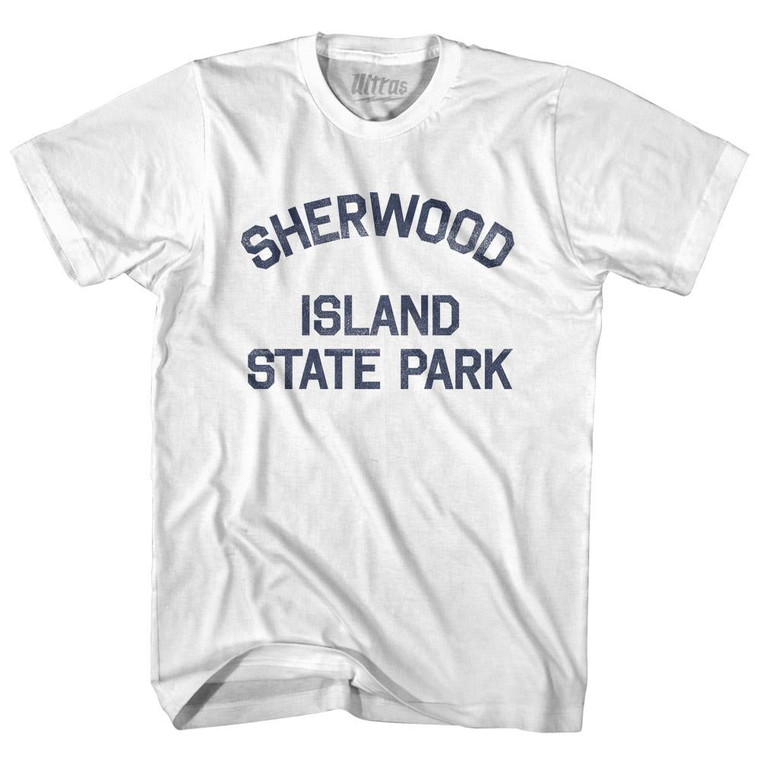 Connecticut Sherwood Island State Park Adult Cotton Vintage T-shirt - White