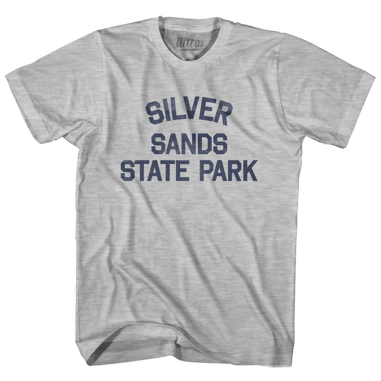 Connecticut Silver Sands State Park Youth Cotton Vintage T-Shirt - Grey Heather