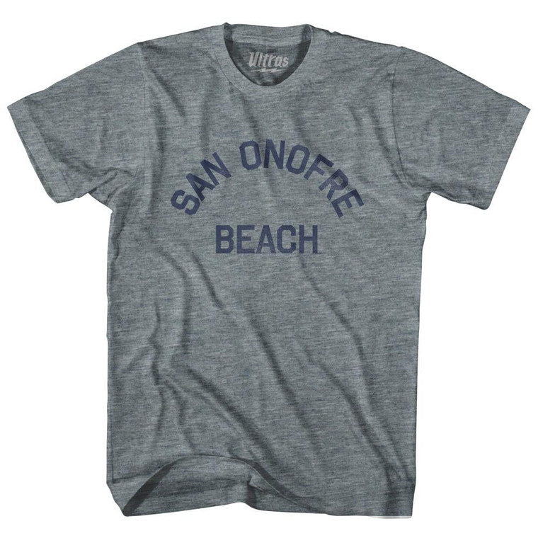 California San Onofre Beach Youth Tri-Blend Vintage T-shirt - Athletic Grey