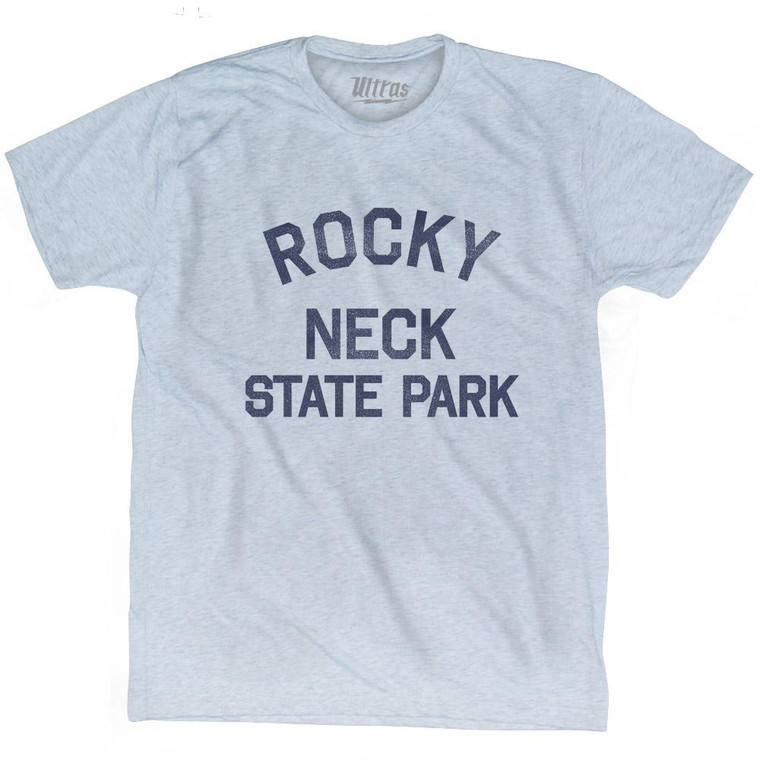 Connecticut Rocky Neck State Park Adult Tri-Blend Vintage T-Shirt - Athletic White