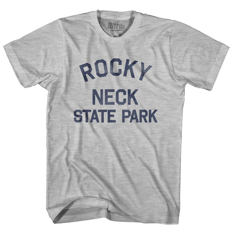 Connecticut Rocky Neck State Park Adult Cotton Vintage T-Shirt - Grey Heather